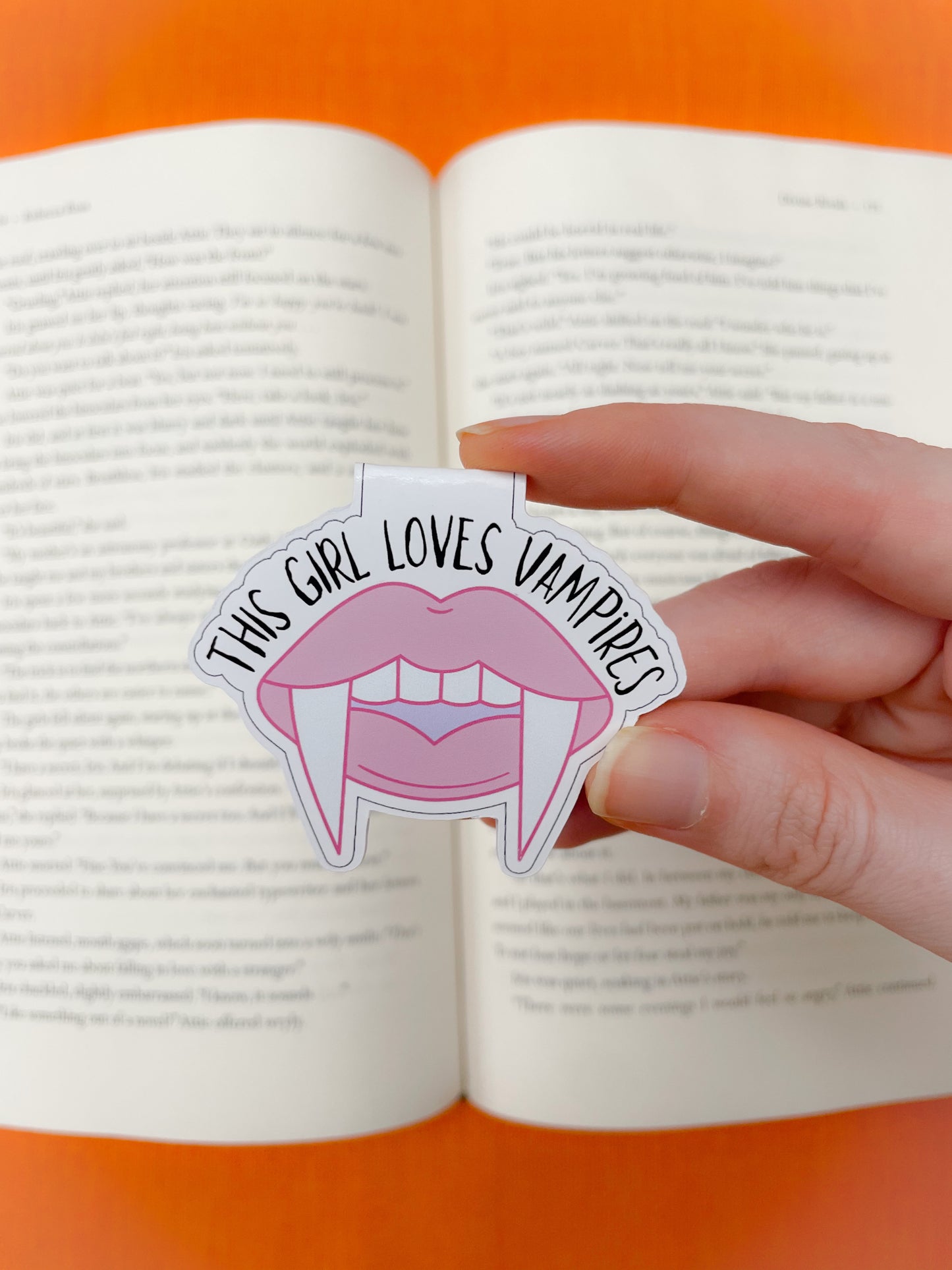 Girls Love Vampire Magnetic Bookmark