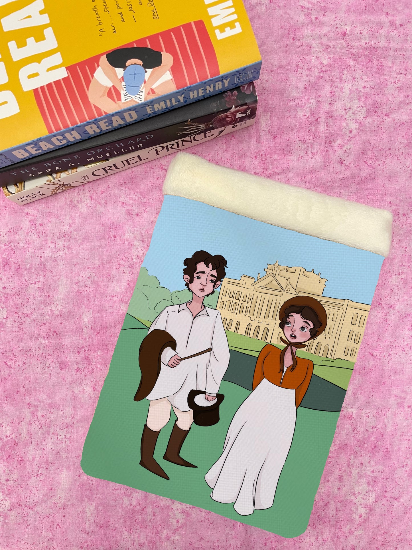 Cartoon Mr. Darcy Lake Book Sleeves