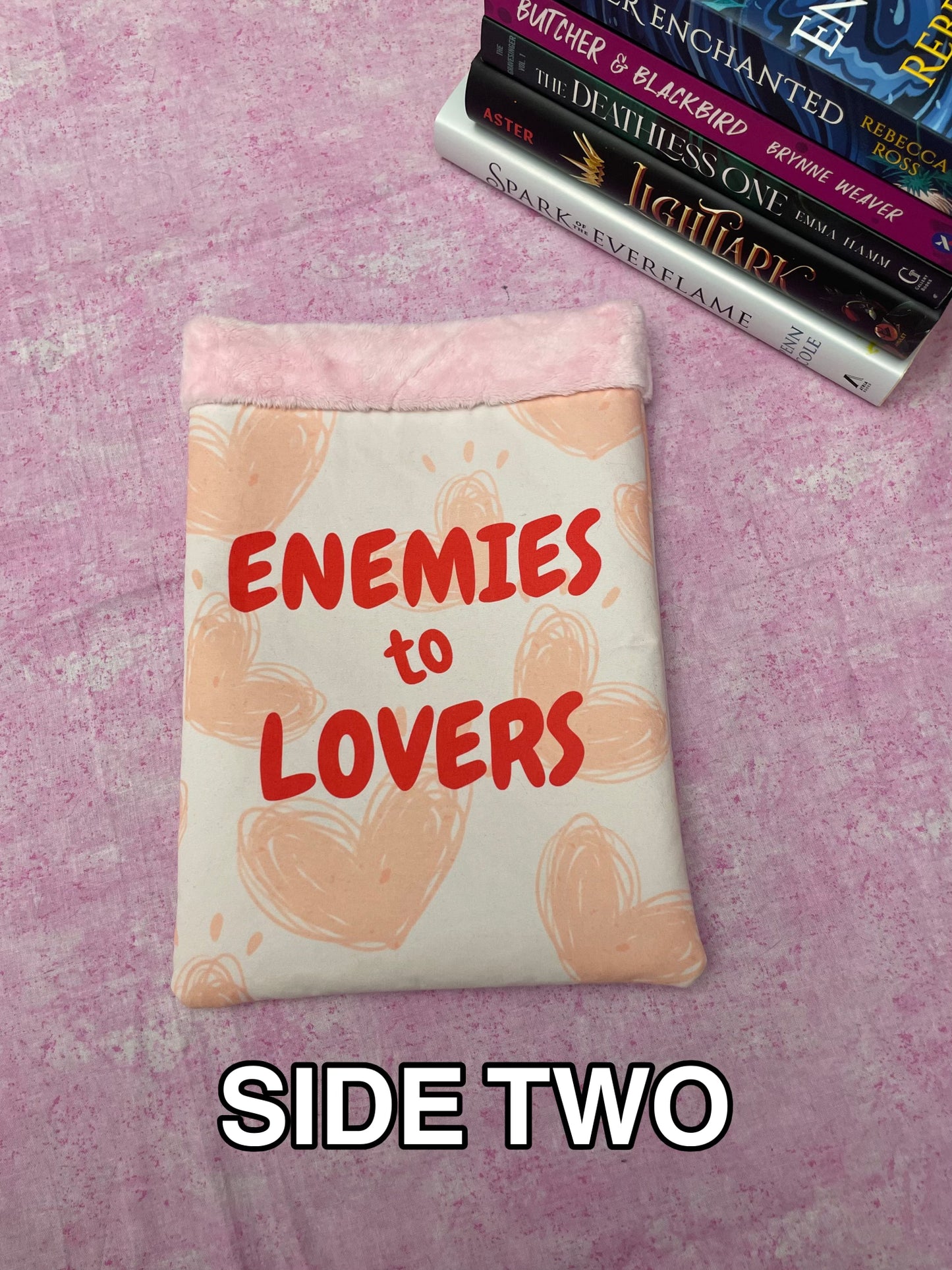 Enemies to Lovers Book Sleeve for Romance Readers - Bookish Spicy Romance Book Holder