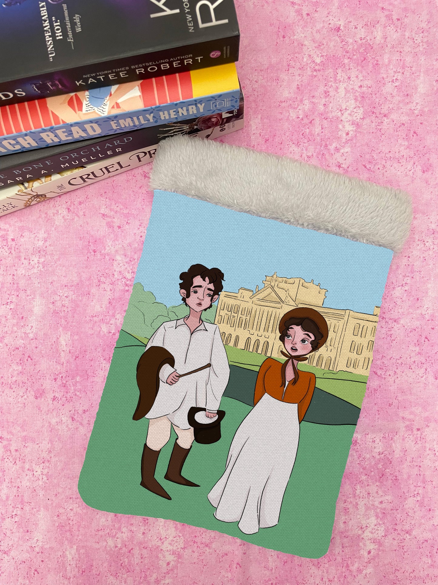 Cartoon Mr. Darcy Lake Book Sleeves