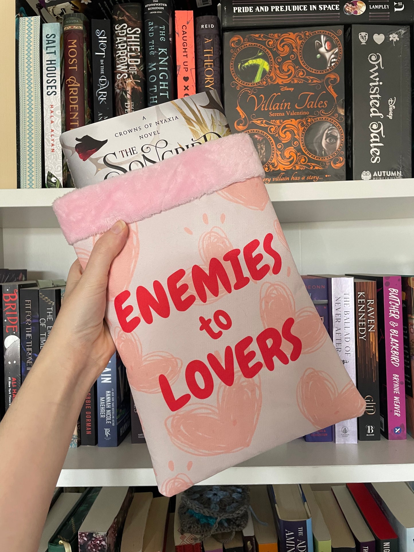 Enemies to Lovers Book Sleeve for Romance Readers - Bookish Spicy Romance Book Holder