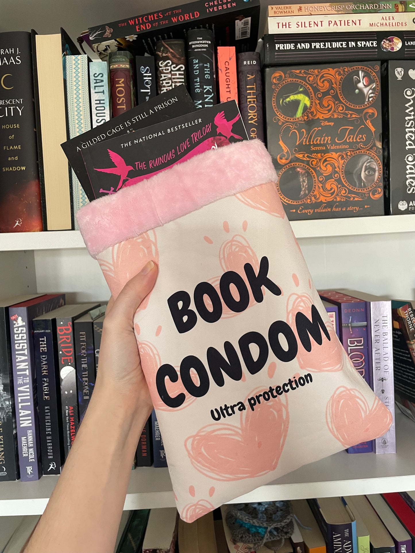 Book Condom Book Sleeve - Humorous Romance Lovers Book Holder