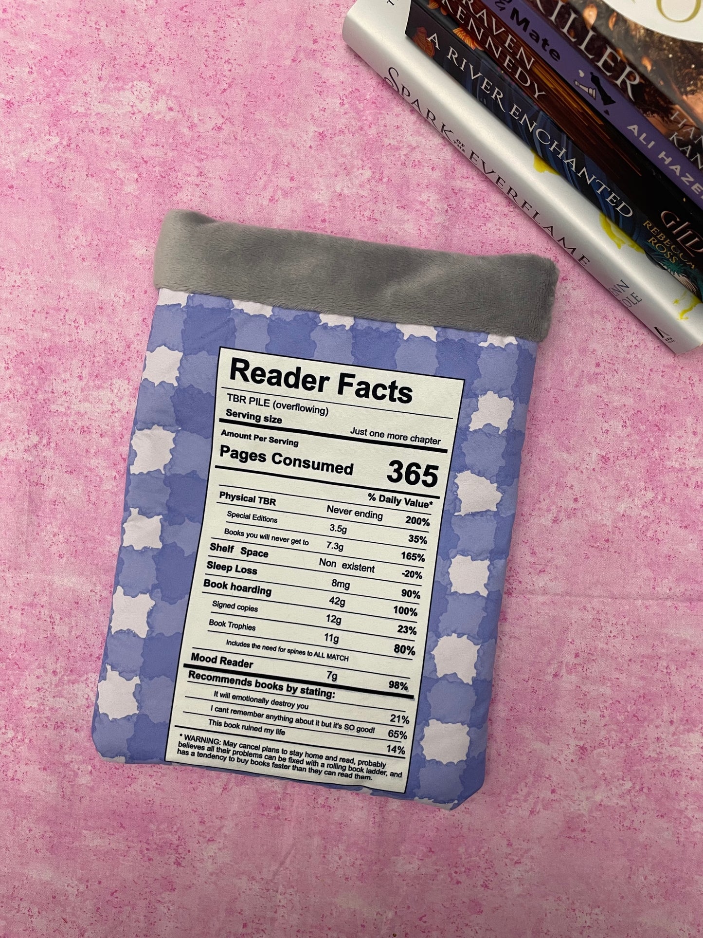 Book Lover Nutritional Value Book Sleeve – BookTok Inspired Reading Accessory