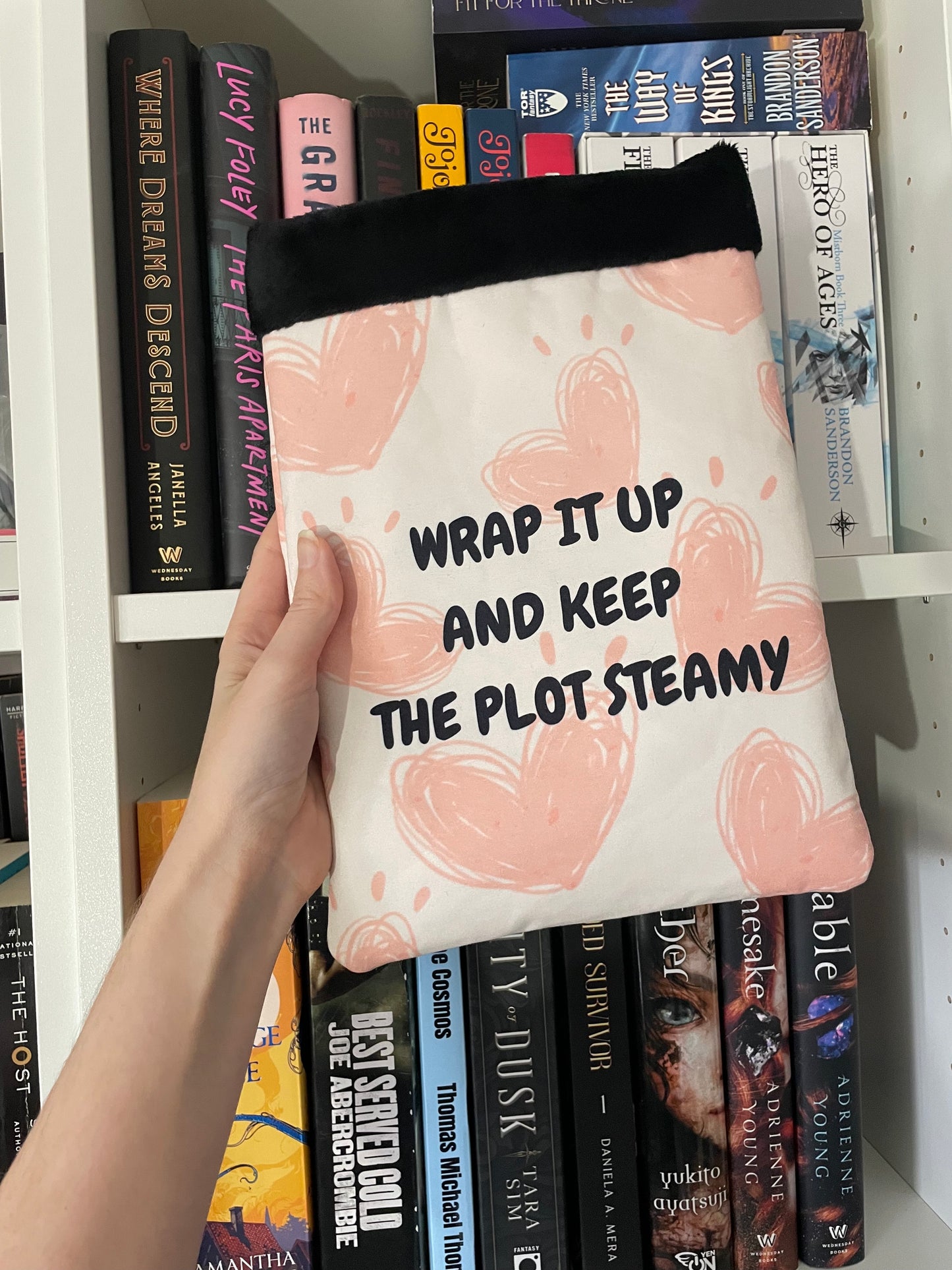 Book Condom Book Sleeve - Humorous Romance Lovers Book Holder