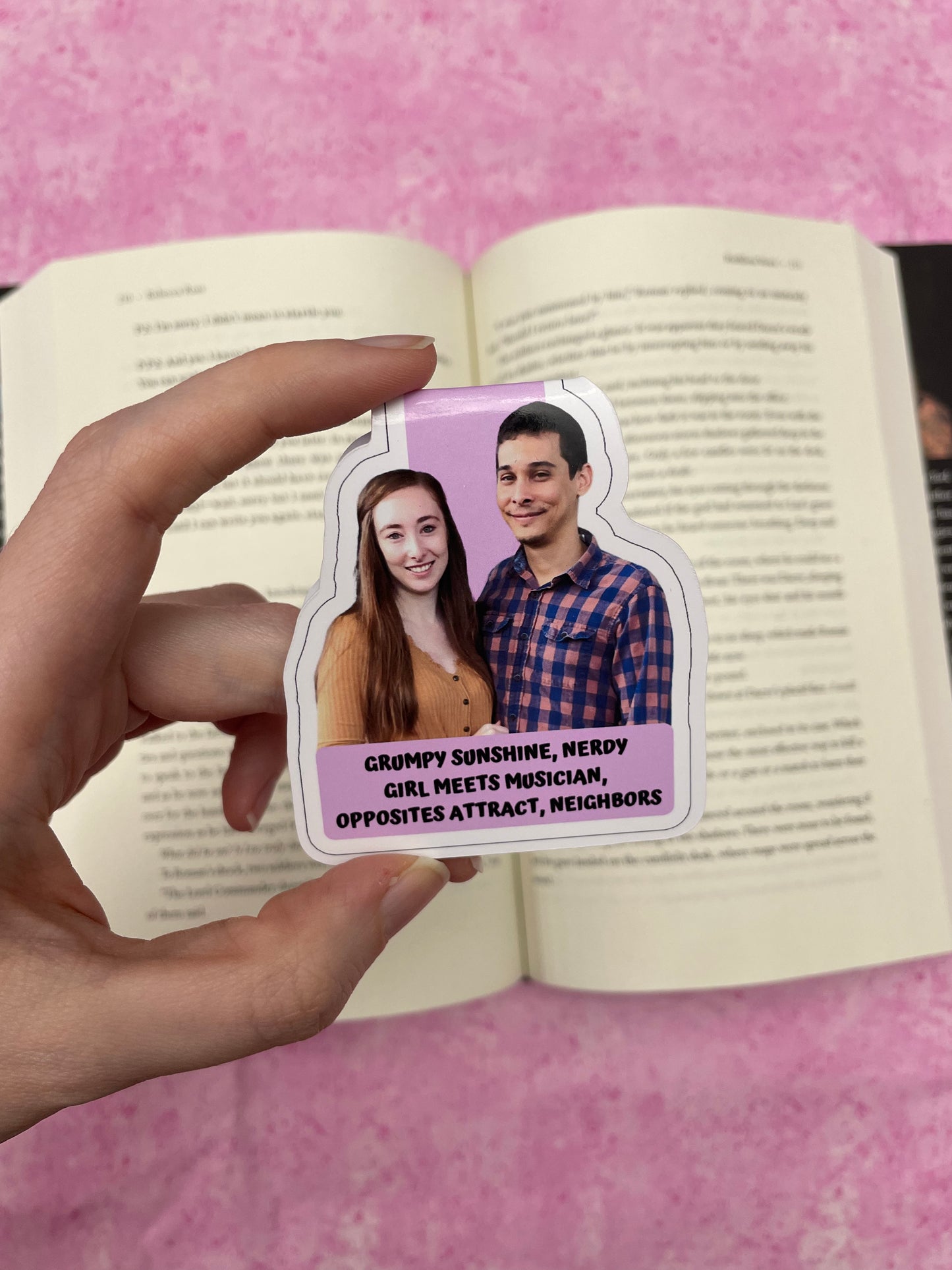 Custom Bookish Trope Romance Couples Bookmarks - Valentines Bookmarks