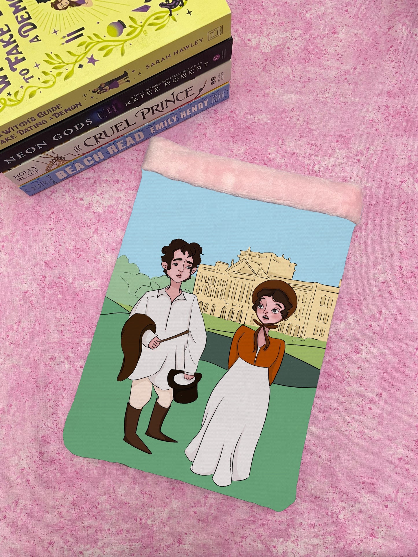 Cartoon Mr. Darcy Lake Book Sleeves