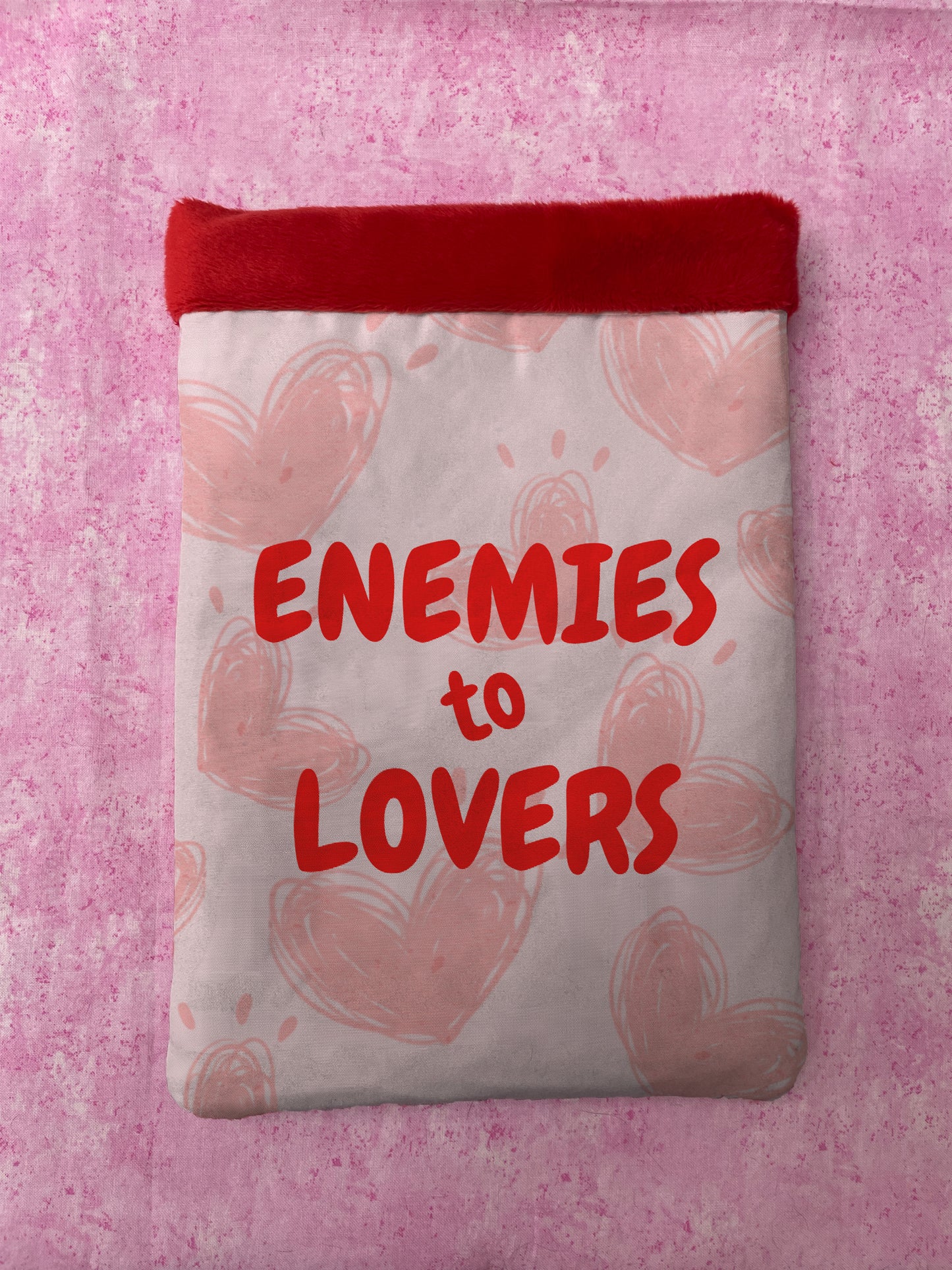 Enemies to Lovers Book Sleeve for Romance Readers - Bookish Spicy Romance Book Holder