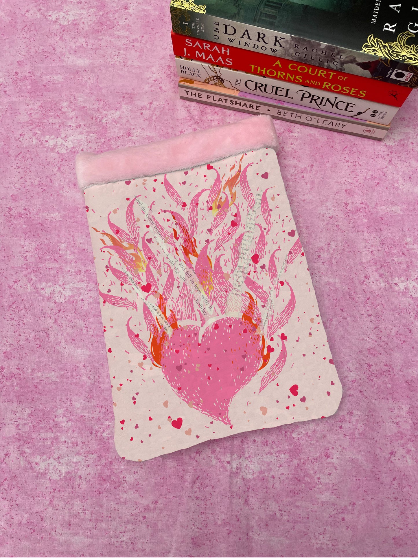 Slow Burn Romance Trope - Flaming Love Book Sleeve