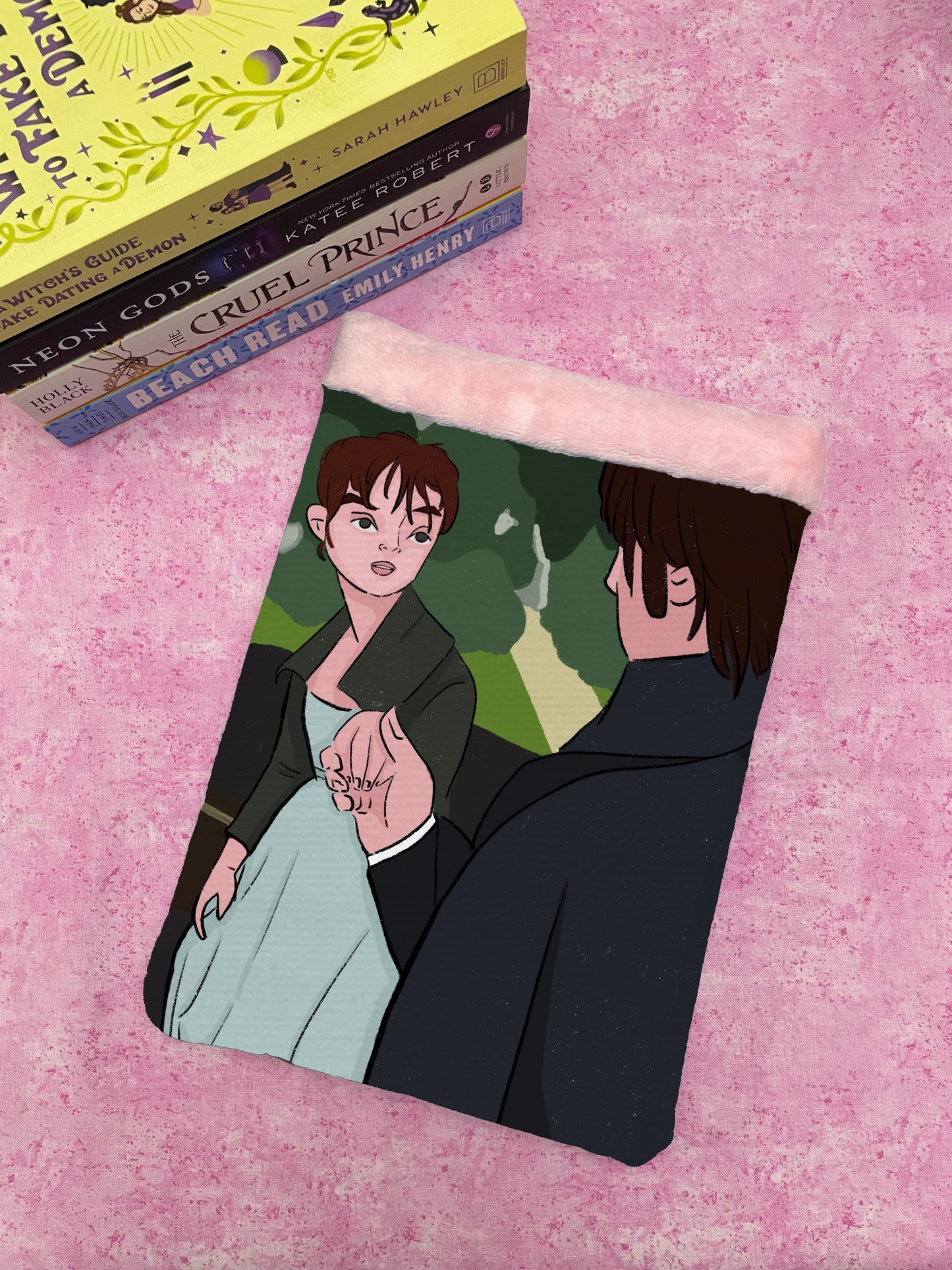 Cartoon Mr. Darcy Hand Flex Book Sleeves