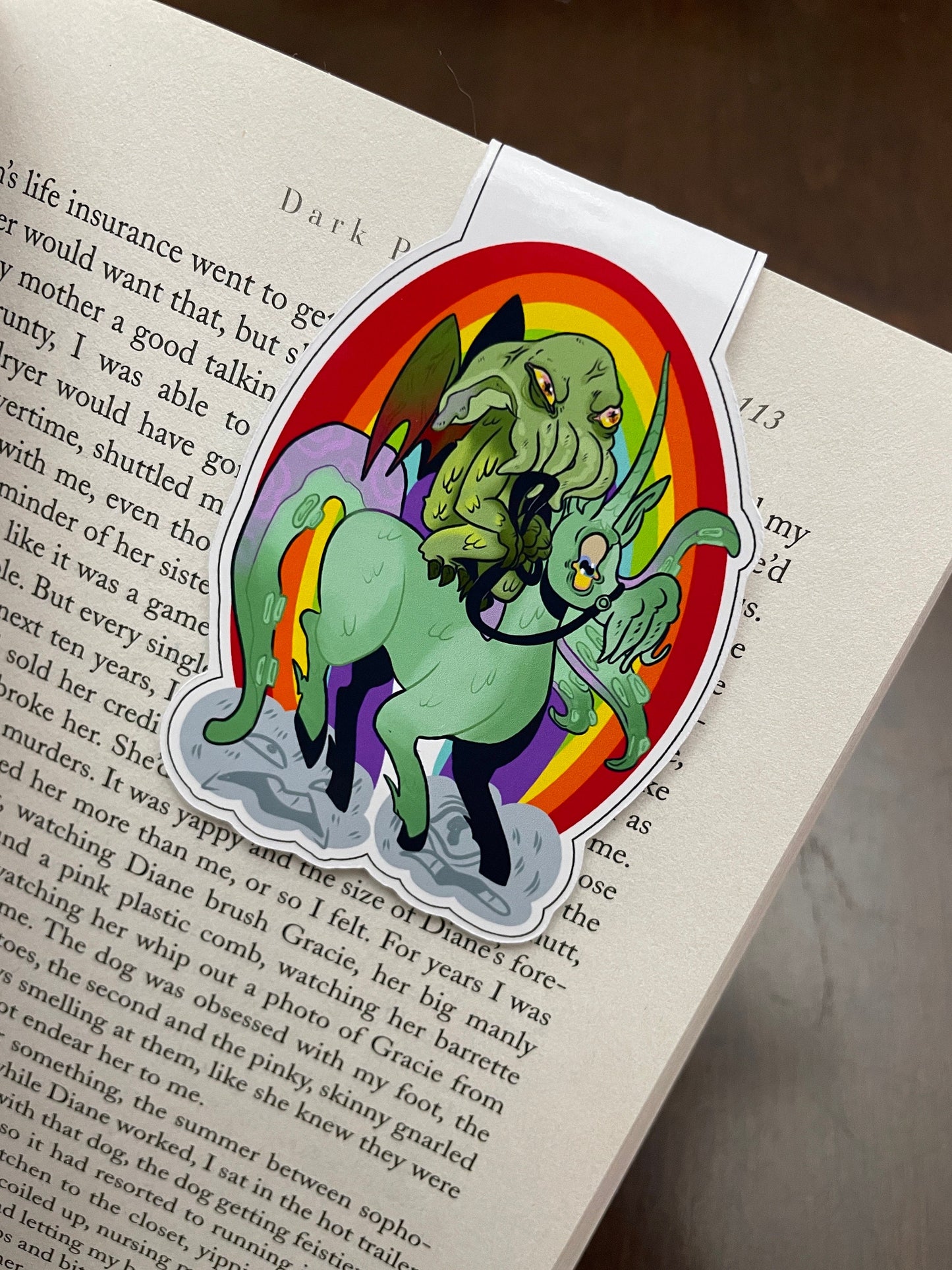 HP Lovecraft Rainbow Cthulhu Magnetic Bookmark